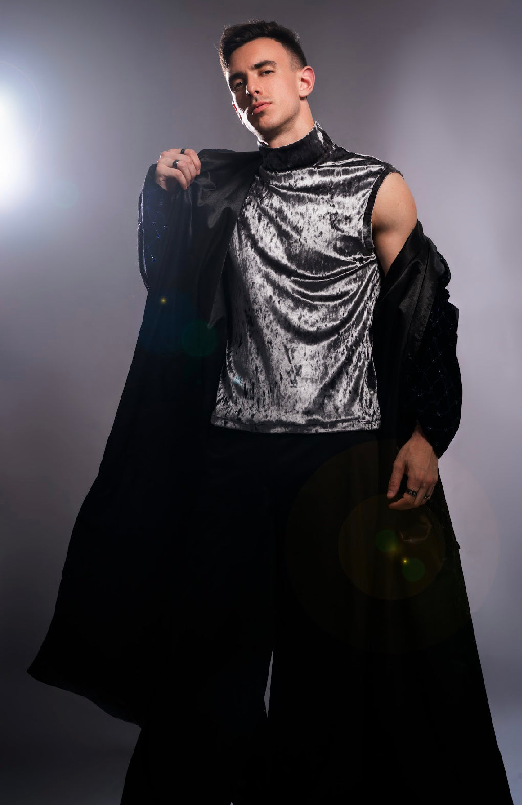 Angel God Velvet Turtleneck shirt