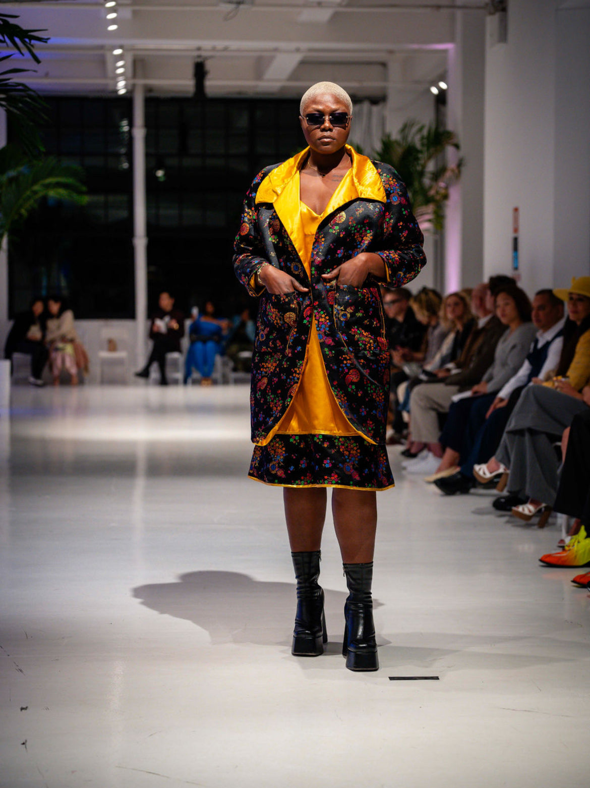 Oversized Japanese-Inspired Brocade Jacket