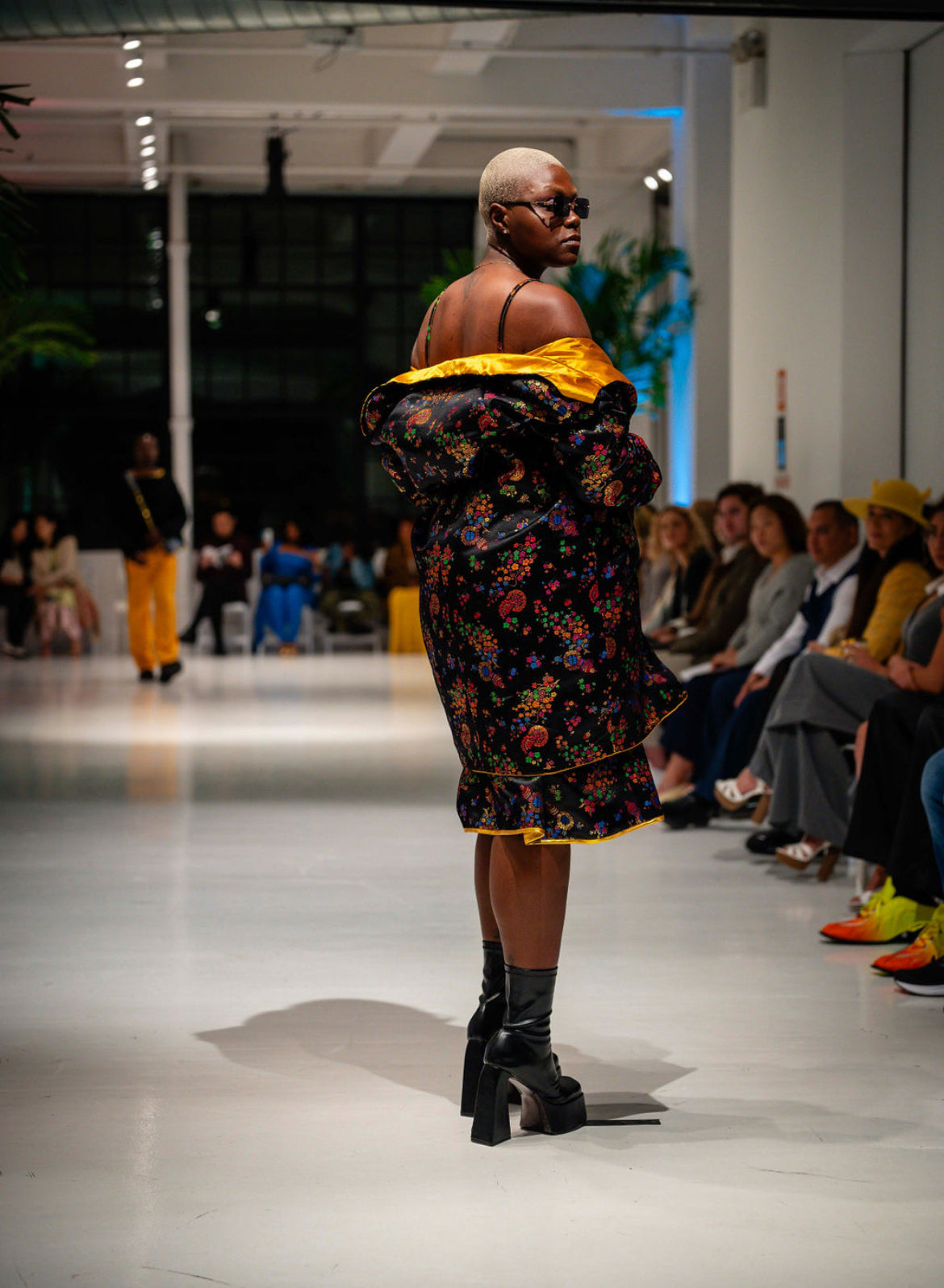 Oversized Japanese-Inspired Brocade Jacket