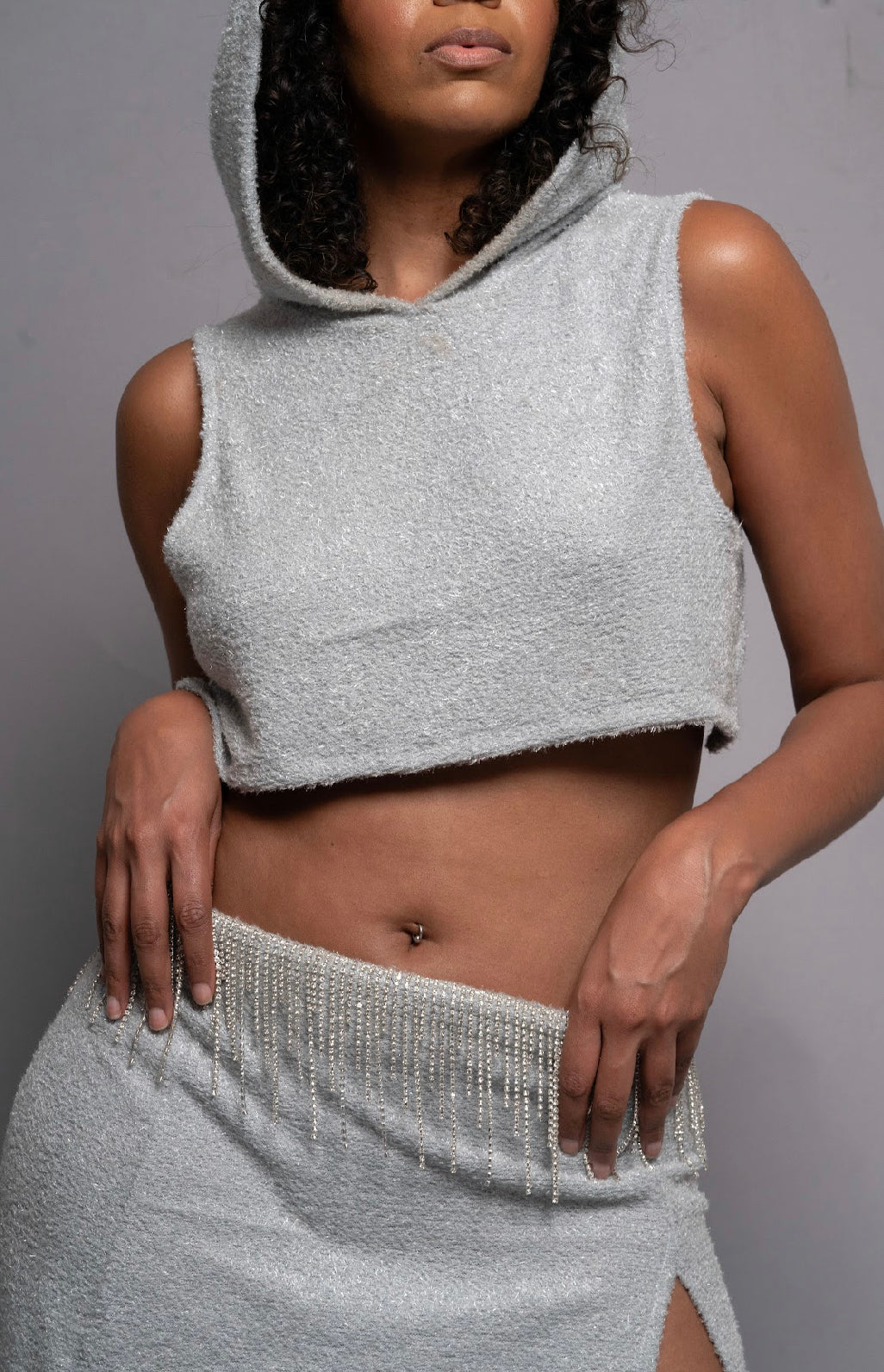 Natalis Goddess Fringe Hooded set