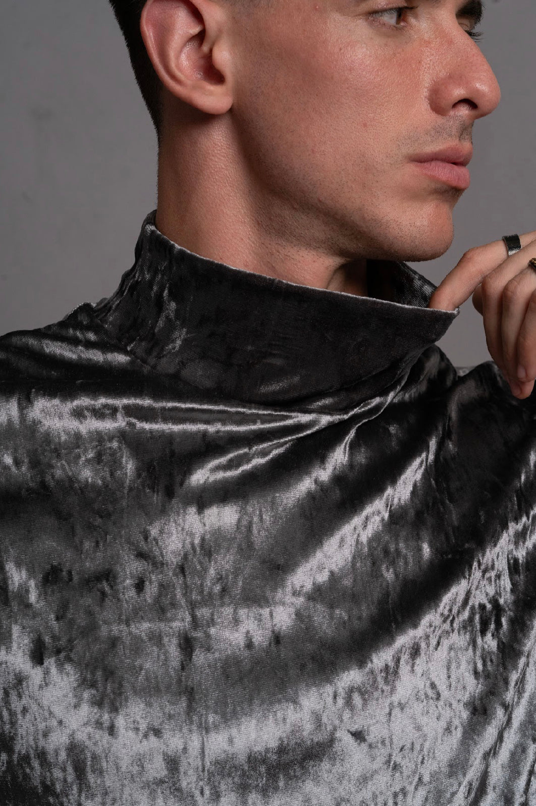 Angel God Velvet Turtleneck shirt