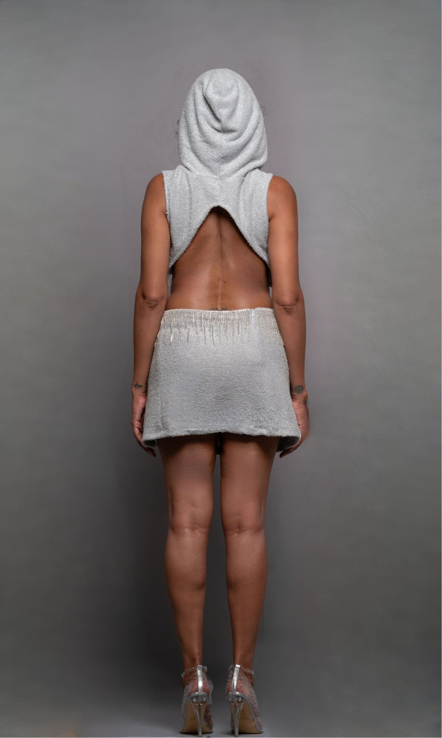 Natalis Goddess Fringe Hooded set