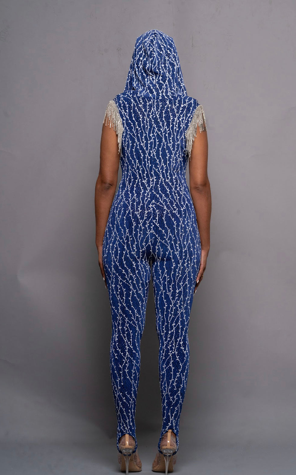 Elvi Goddess Fringe Stirrup Bodysuit