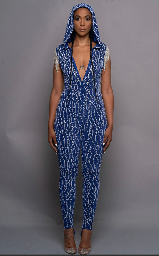 Elvi Goddess Fringe Stirrup Bodysuit